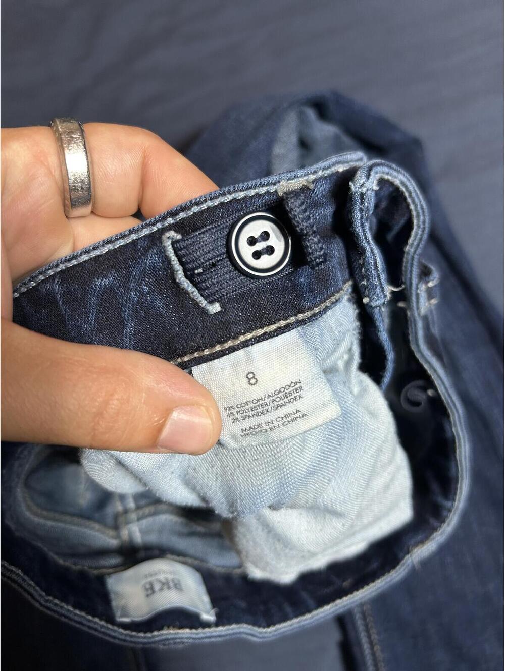 BKE Youth Dark Wash Flare Jeans Size 8 - Picture 3 of 5